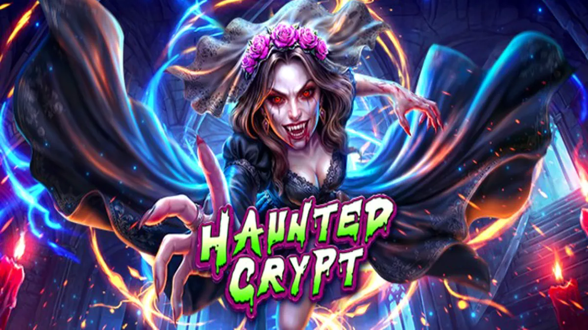Tampilan visual slot Candy Rush dengan grid 7x7 yang penuh warna